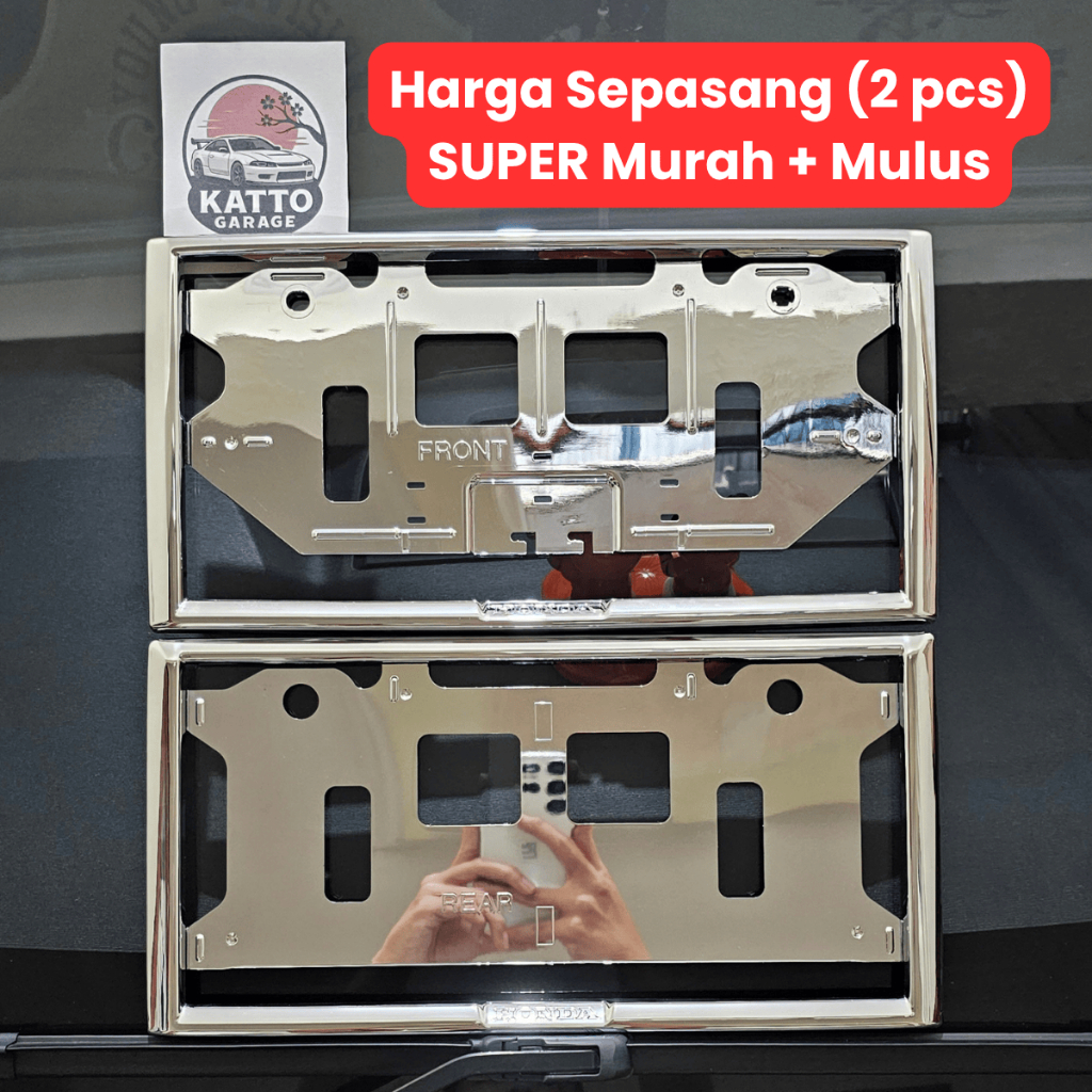 Frame Plate Honda Access Japan JDM Dudukan Plat Nomor JDM Original Honda Access Jepang JDM Frame Pla