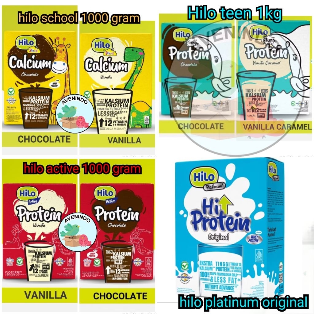 hilo school 1 kg hilo teen 1kg hilo active 1000gram hilo platinum 1000 gr coklat vanila original