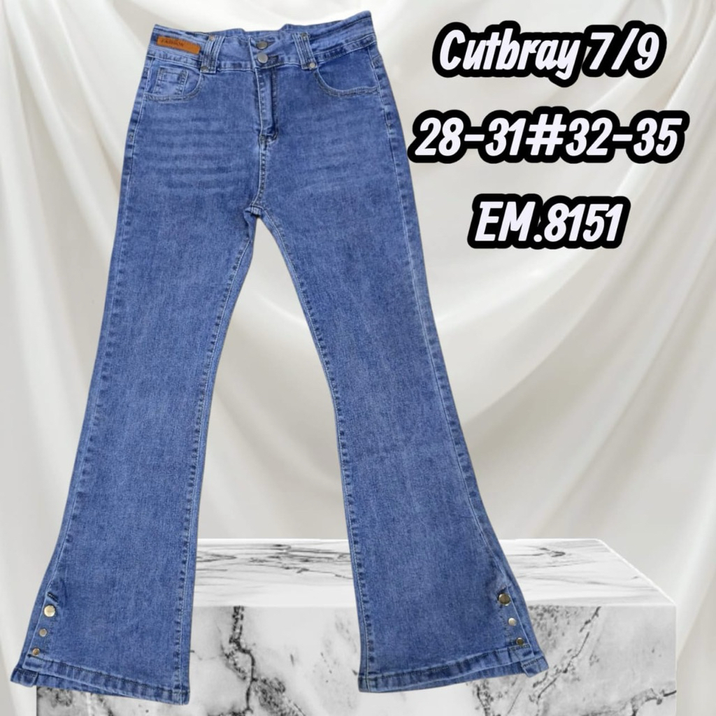 CELANA  CUTBRAY 7/9 KERENT JEANS-Celana Jeans Cutbray 7/9 Kerent