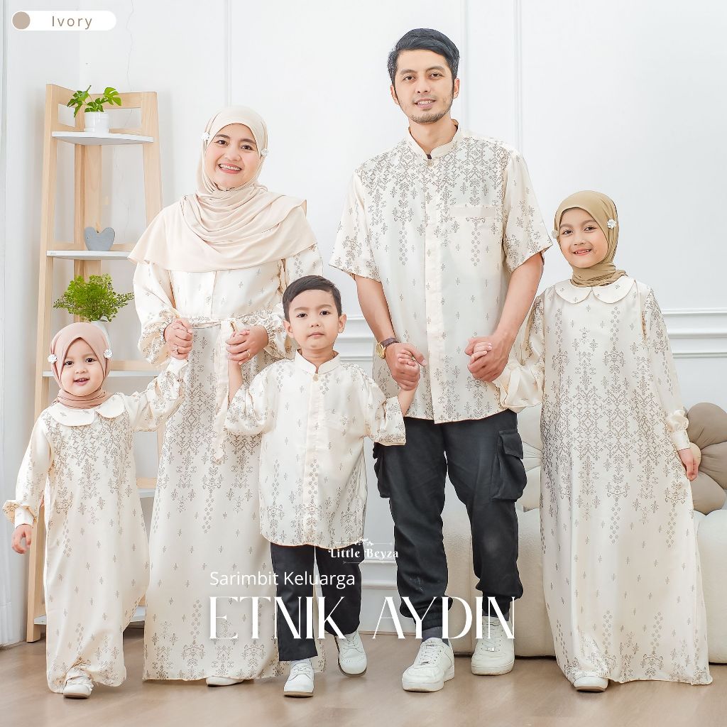 Sarimbit Keluarga 2026 Lebaran Premium Motif Etnik | Family Set Couple Keluarga Lebaran 2026