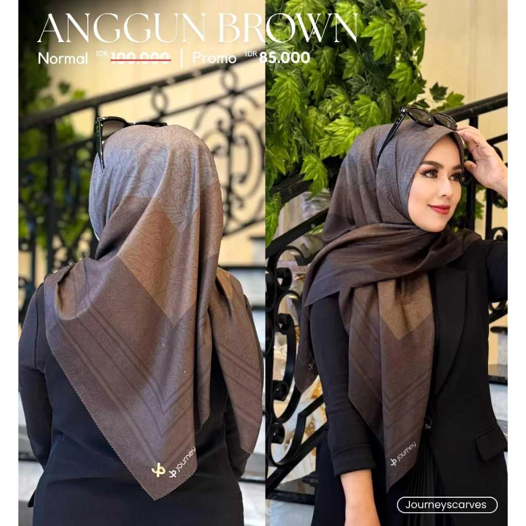 (PAKAI POUCH JP) jilbab voal motif premium jurney kw Maya series jp kw journey kw terbaru