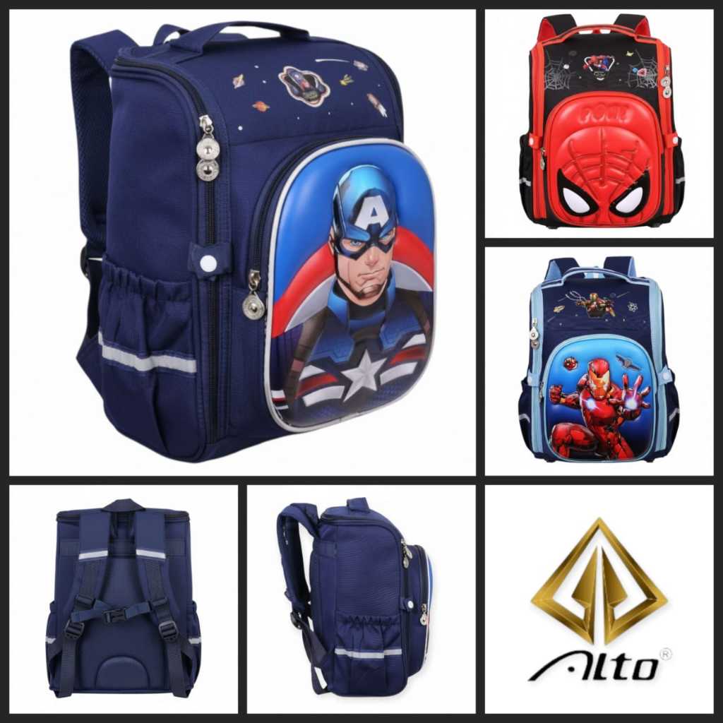 Tas Ransel Alto Tas Sekolah Anak Laki Laki/Cowok  TK -1SD Tas Karakter