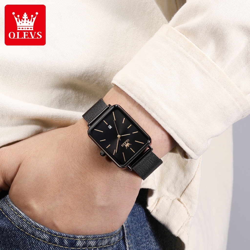 KUALITAS SUPER OLVES JAM TANGAN PRIA ANTI AIR ORIGINAL UNIK TERBARU 2026 BISNIS STAINLESS STEEL