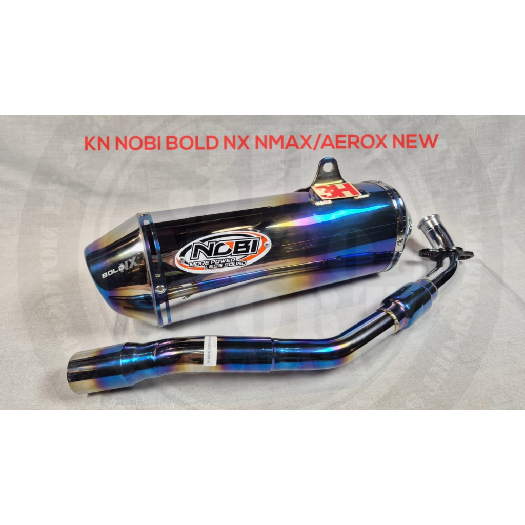 KNALPOT NOBI BOLD NX HALF BLUE NMAX NEW/AEROX NEW