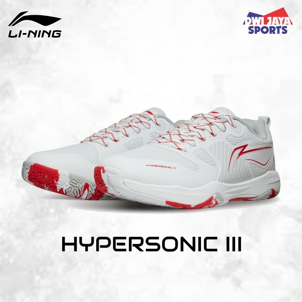 New Sepatu Badminton Lining HYPERSONIC III | Sepatu Lining Hypersonic 3 | Lining Hypersonic III Puti