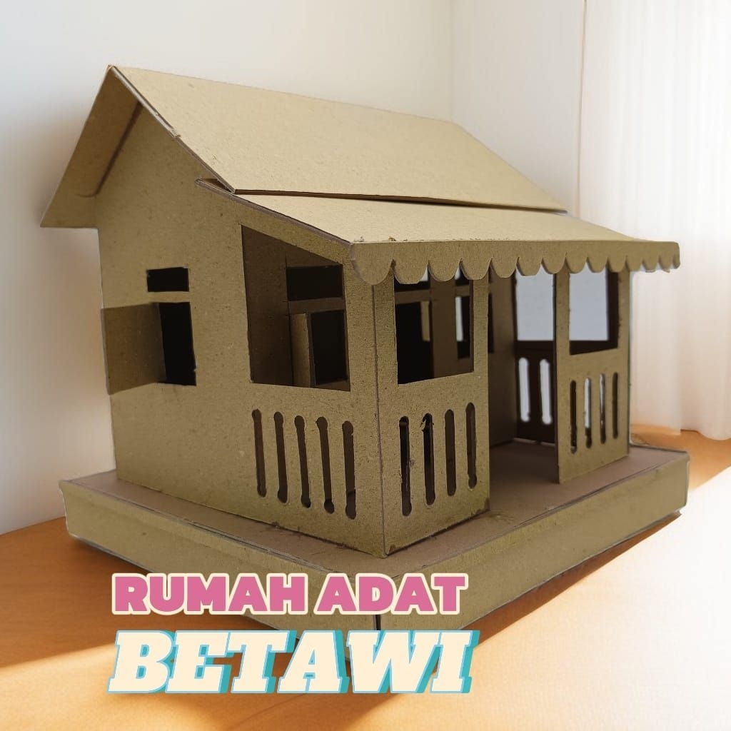 Kerajinan Prakarya Miniatur Rumah Adat Kebaya Betawi