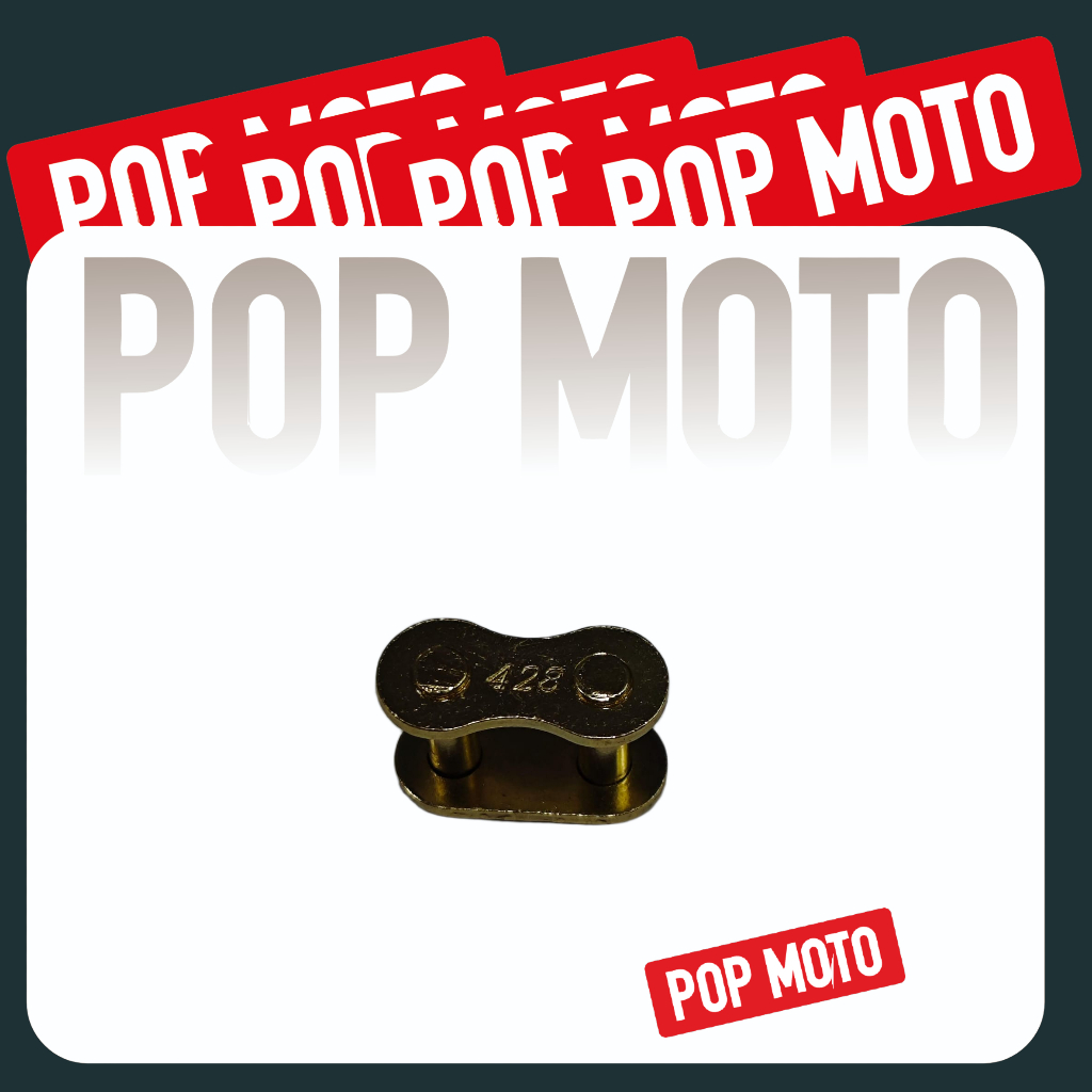 Sambungan Rantai Motor Gold 428 – Master Link Warna Emas Kuat & Tahan Karat