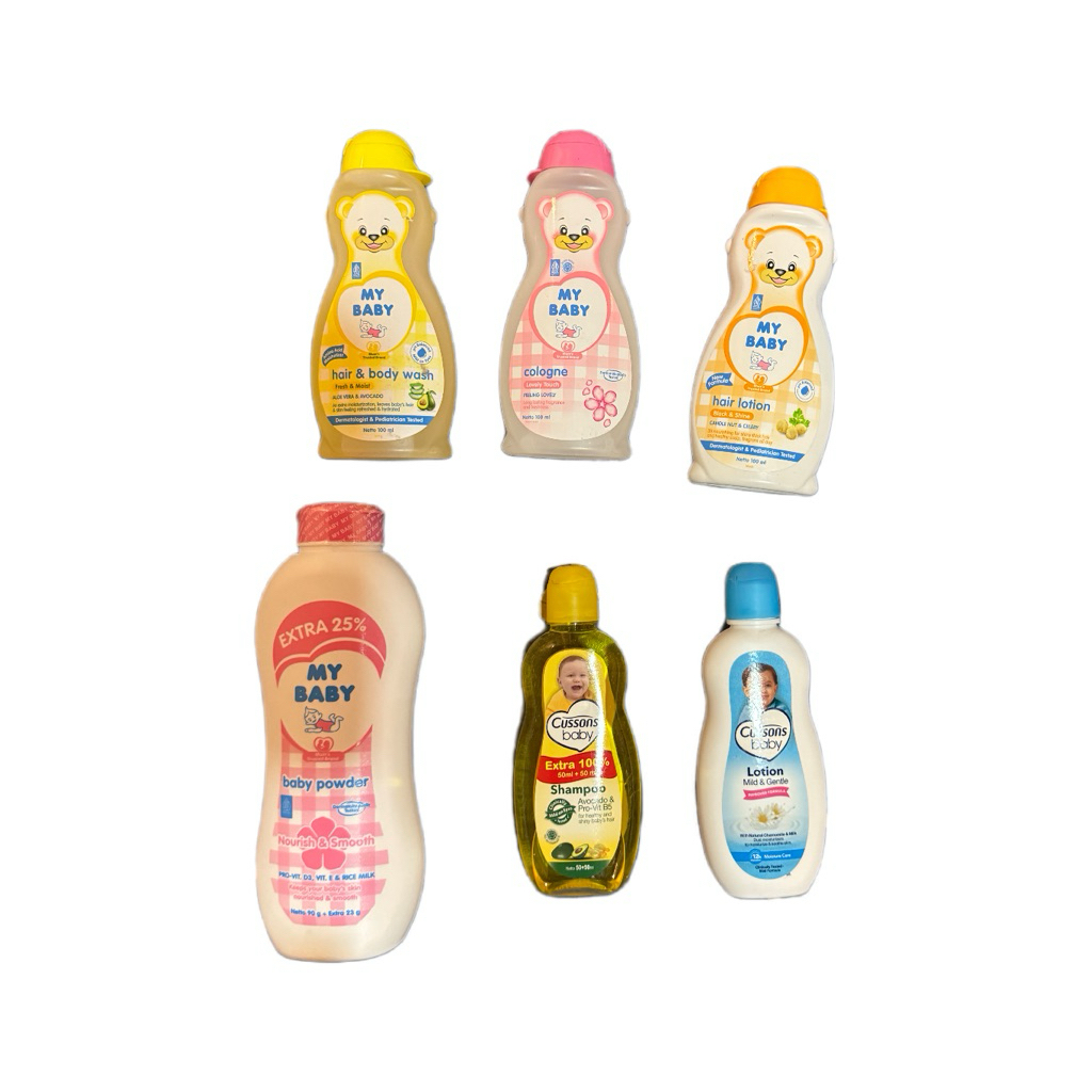 Paket Perawatan Bayi Lengkap My Baby & Cussons | Sabun, Shampoo, Cologne, Lotion, Bedak