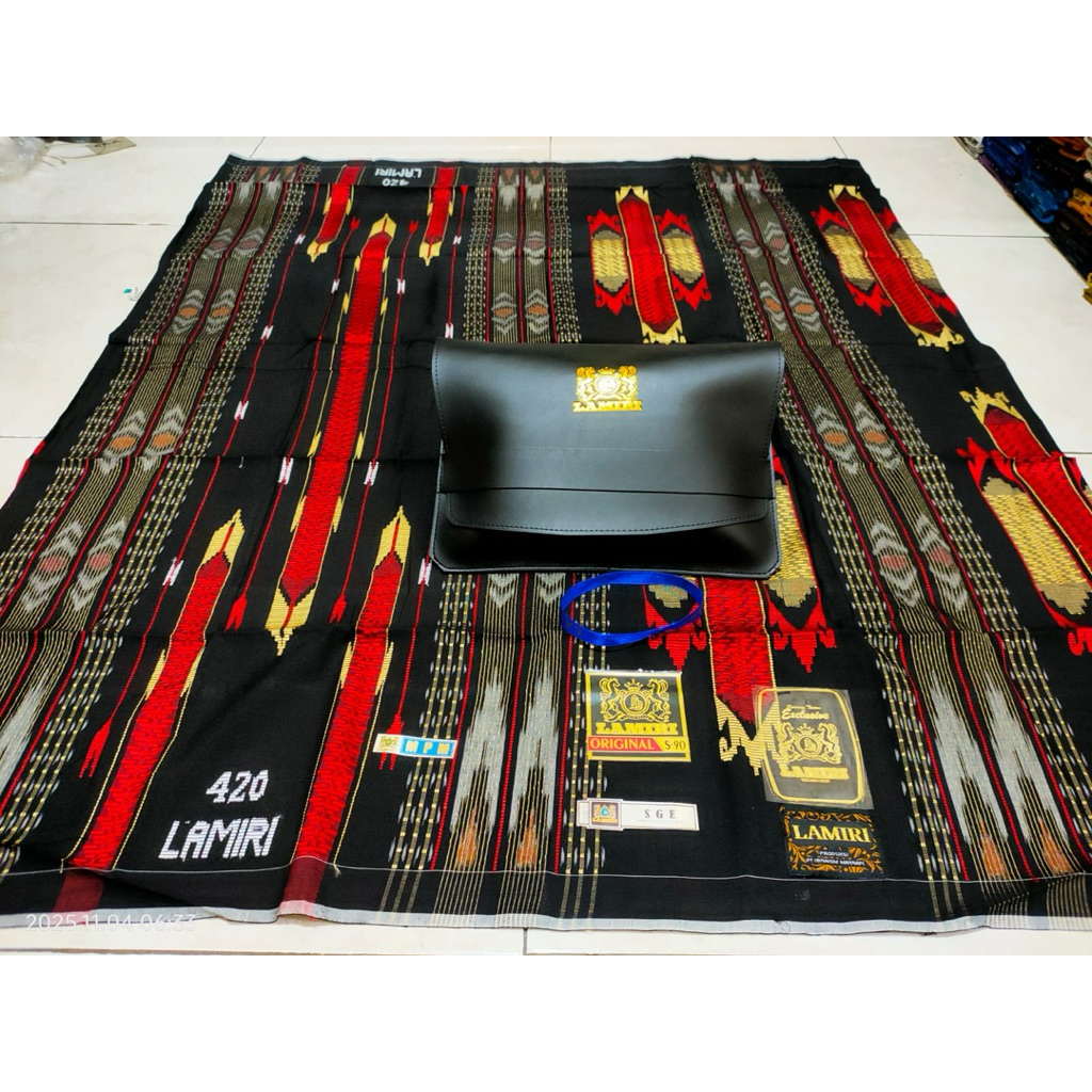 (free sarung ardan goyor )SARUNG LAMIRI TIPE MASTERPICE SARUNG SULTAN FULL SONGKET TIMBUL FULL SUTRA