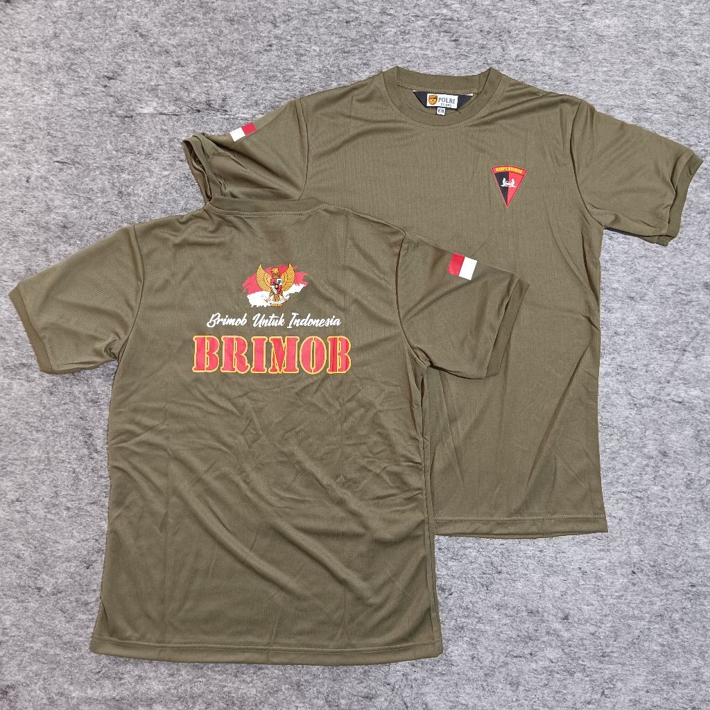 Kaos Jersey Hijau Jatah Brimob 2021 / Kaos Jersey Hijau Brimob / Kaos Brimob Hijau