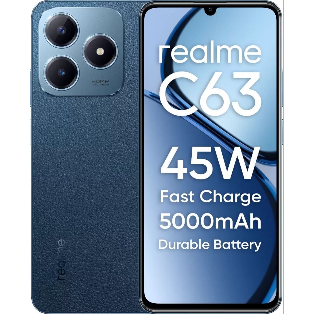 HP REALME C63 (NFC) RAM 6/128GB, RAM 8/128GB NEW BNIB GARANSI RESMI