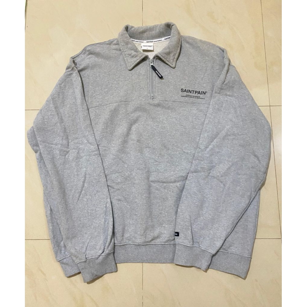 sweater crewneck halfzipper saintpain