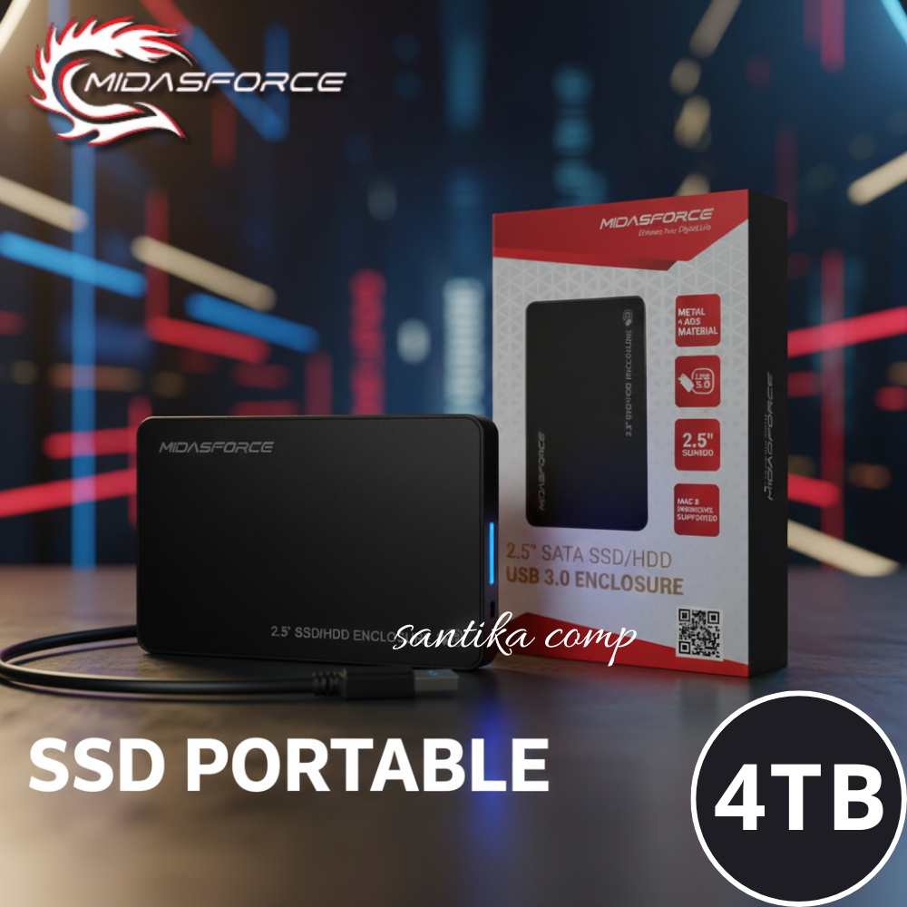 SSD Portable Midasforce 4TB USB3.0 - SSD External 4 TB Midas Force