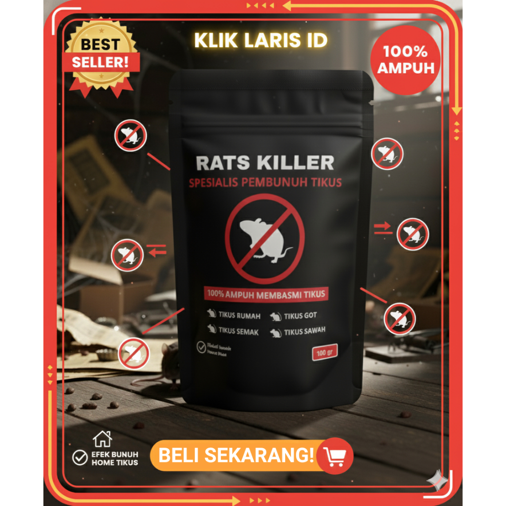 PREMIUM RAT KILLER RACUN TIKUS KERING TIDAK BERBAU | RACUN TIKUS KERING TIDAK BERBAU