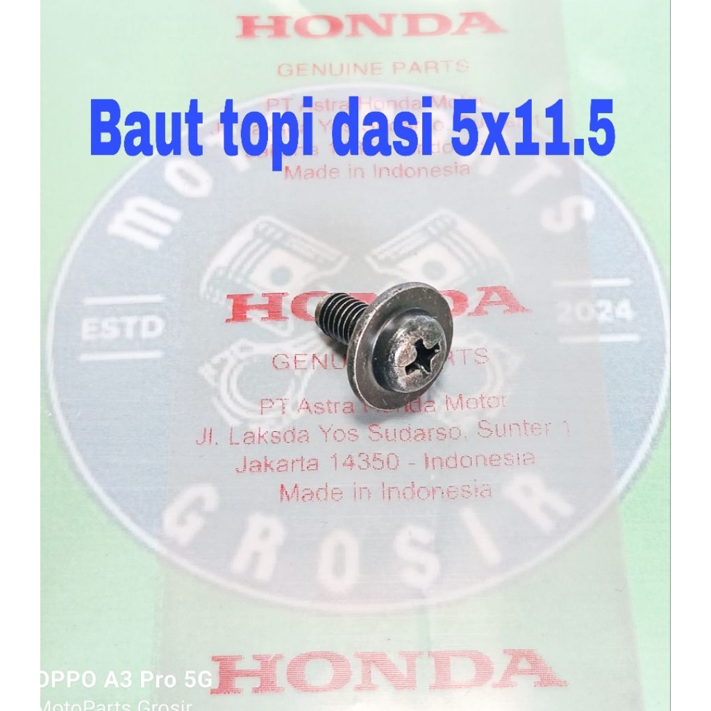 Baut Dasi for Handle Pipe Cover Setang Kemudi Speedometer Motor Honda Revo FI Supra X 125 FIT Blade 