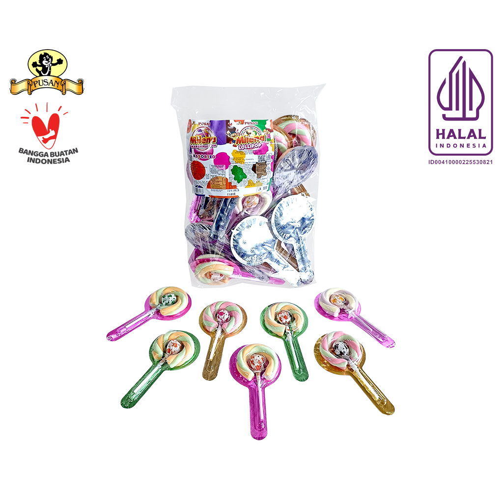 PUSAN MILENA MARSHMALLOW 200gr ISI 20Pcs