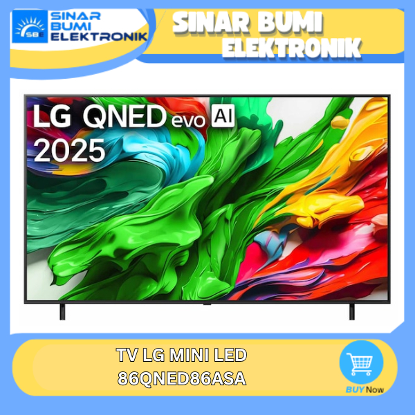 LG QNED 86QNED86 MiniLED Smart TV Evo AI 4K UHD 86 Inch - 86QNED86ASA / QNED86