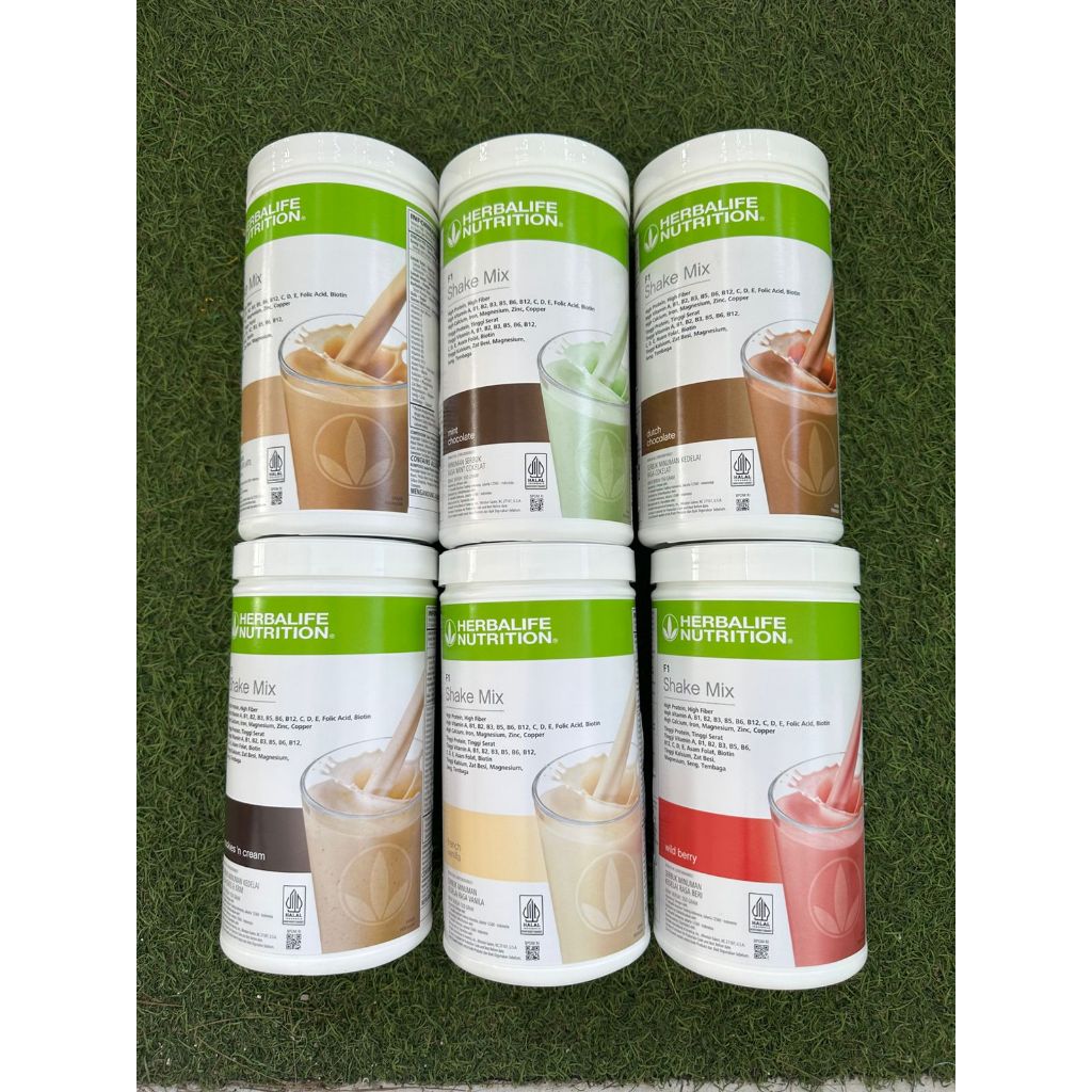 shake herballife coklat vanila berry mint latte cookies