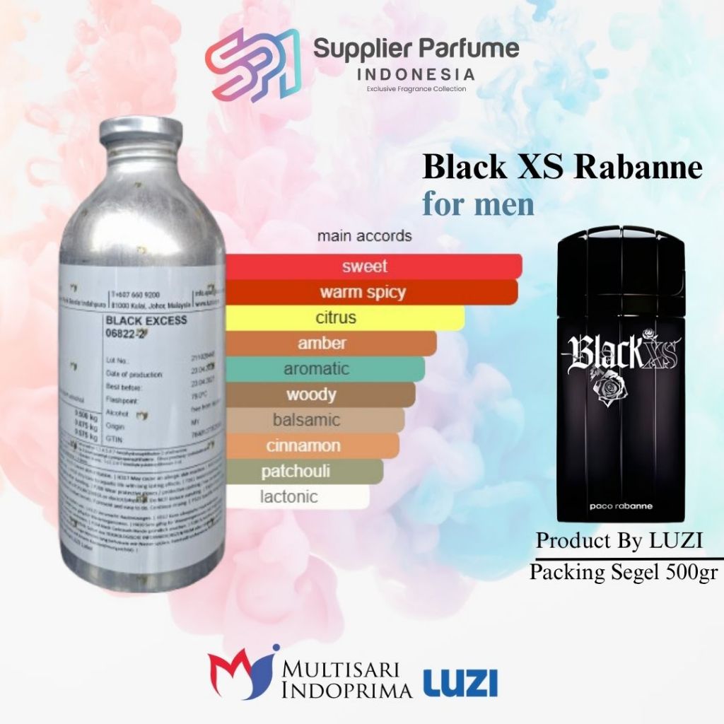 BLACK XS RABANNE FOR MEN By LUZI Segel 500gr