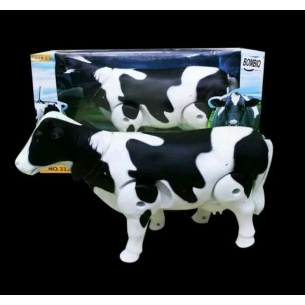 Mainan anak edukasi robot binatang sapi besar bisa jalan dan suara keren murah harga satuan perpcs r