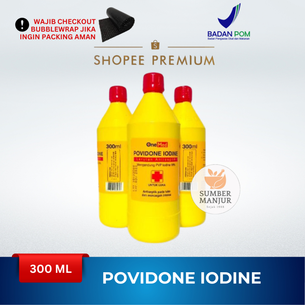 POVIDONE IODINE 300 ML ANTISEPTIK RAWAT LUKA / POVIDONE IODINE
