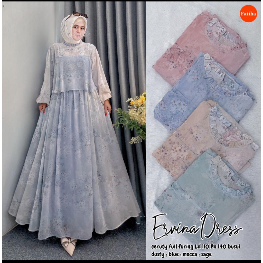Ervina dress ceruti by fatihah