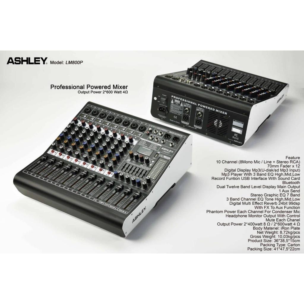LM800P POWER MIXER 8 CHANNEL ASHLEY ORIGINAL / POWER MIXER 8 CHANNEL / LM800P ASHLEY / LM 800 P