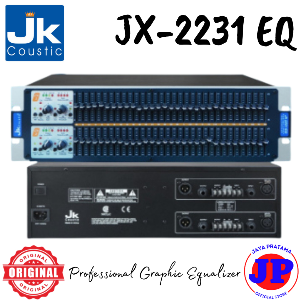 JK Coustic JX2231 EQ Professional Graphic Equalizer Original JX-2231