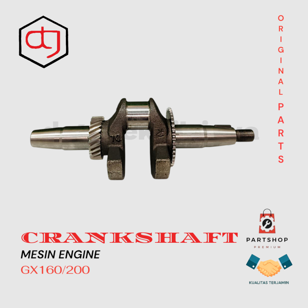 CRANKSHAFT ASKRUK GX160 GX200 GX390 MESIN PENGGERAK ENGINE