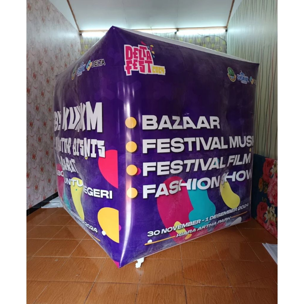 Balon Udara Promosi Per'iklanan Kotak Seluruh Kota Indonesia