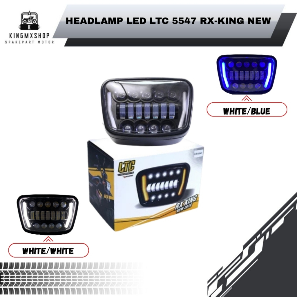 Headlamp LED Lamp Lampu Depan Motor LTC RX KING NEW PNP Lengkap DGN Batoknya LTC 5547
