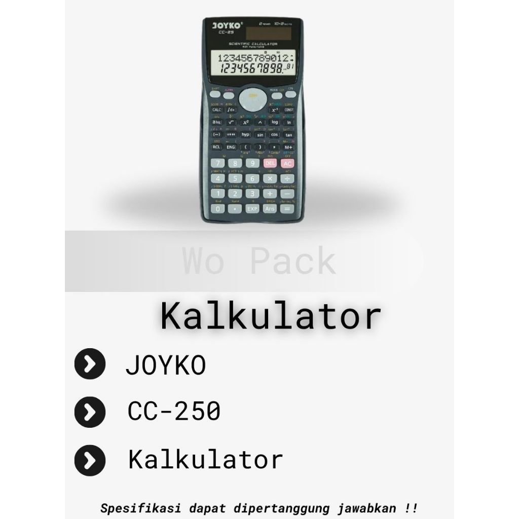 Kalkulator JOYKO CC-250 (Scientific Calculator) Scientific Calculator