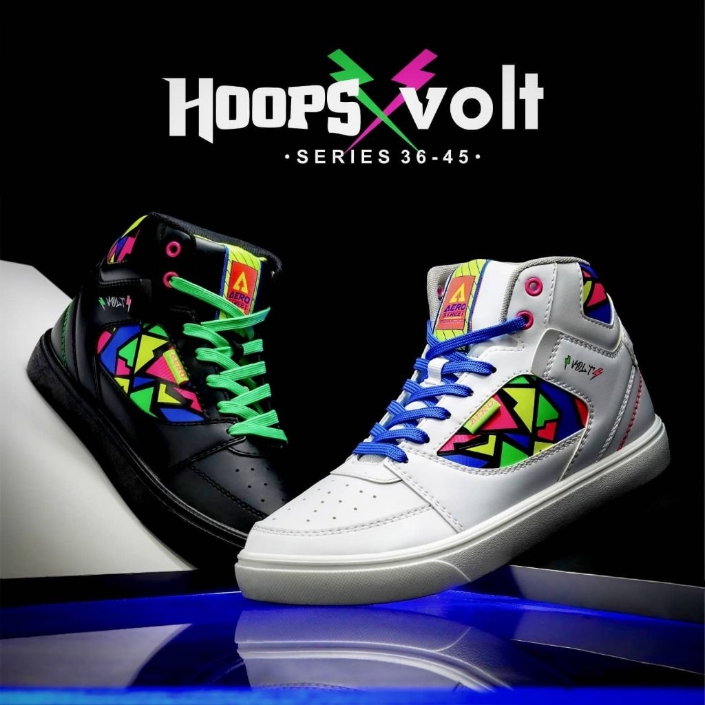 Aerostreet X Hoops Volt 37-44 - Sepatu Sneakers Casual Aero Street