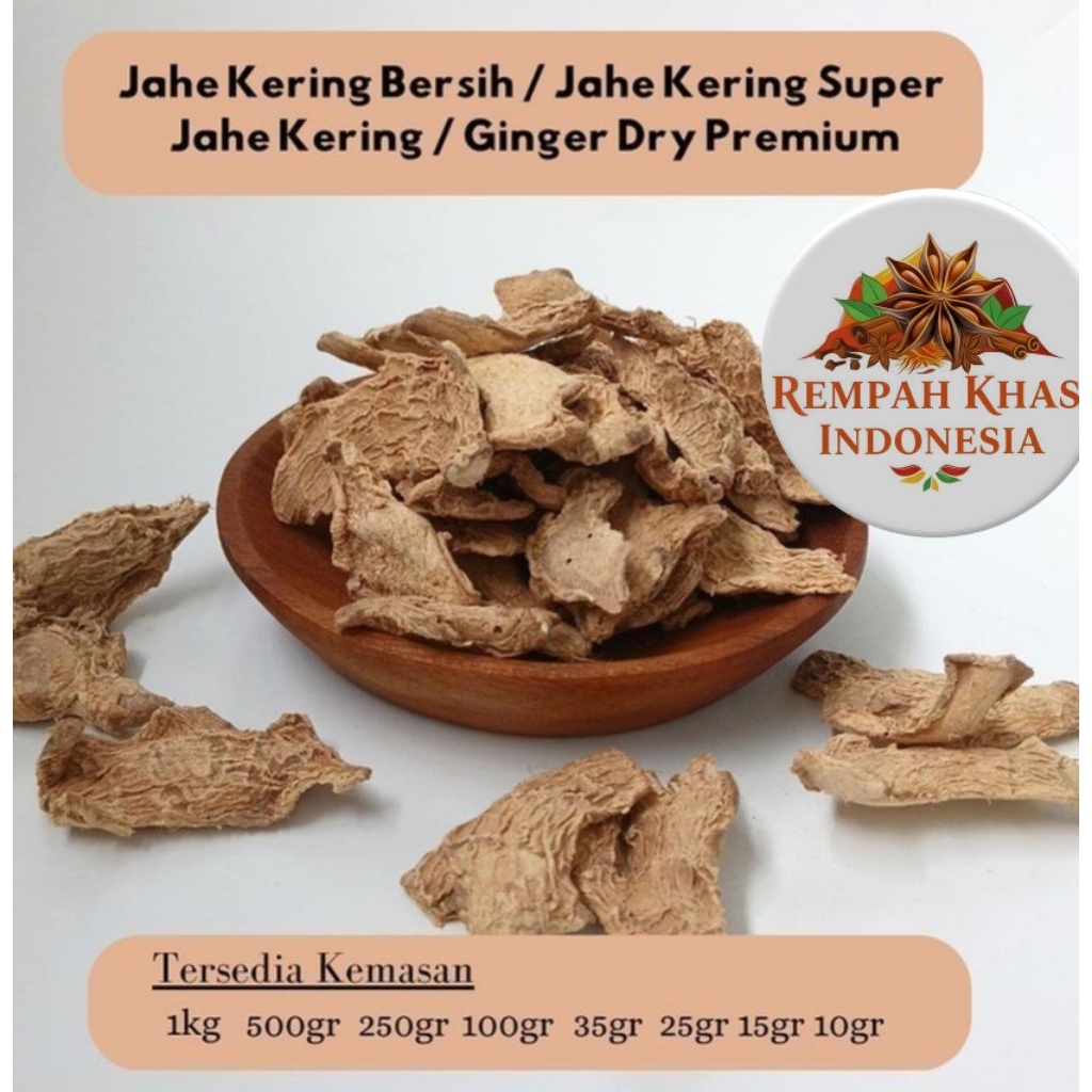 Jahe kering / Ginger / jahe kering bersih