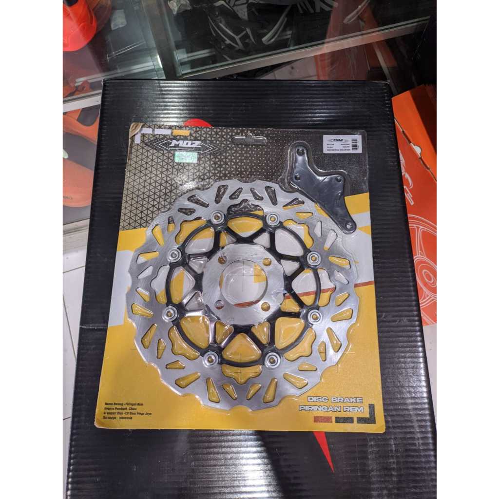 PIRINGAN DISC CAKRAM DEPAN MOS 300 MM SUPRA X 125 KHARISMA BAUT 4 SET BREKET