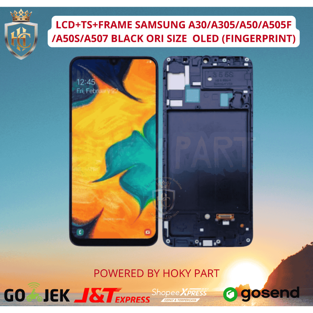 LCD SAMSUNG GALAXY A30/A305/A50/A505F/A50S/A507 ORIGINAL OLED SUPPORT FINGER PRINT