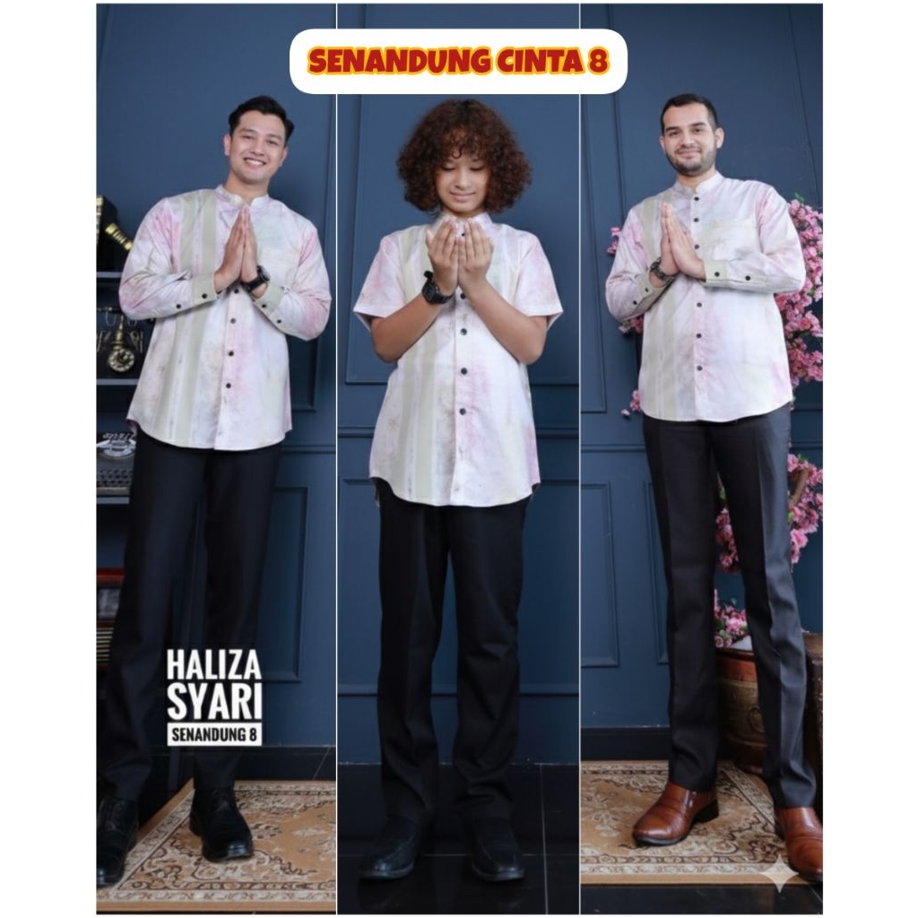 REYSHIJAB SENANDUNG CINTA 8 OLIVE FAMILY SET by Haliza Syari
