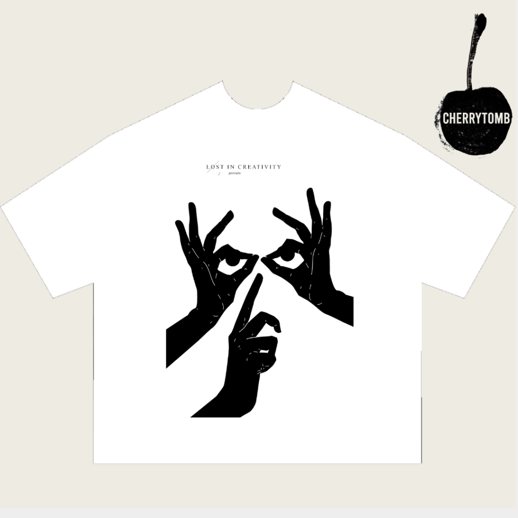 Cherrytomb T-Shirt Kaos Design Unik Aesthetic Lost in Creativity Custom Design