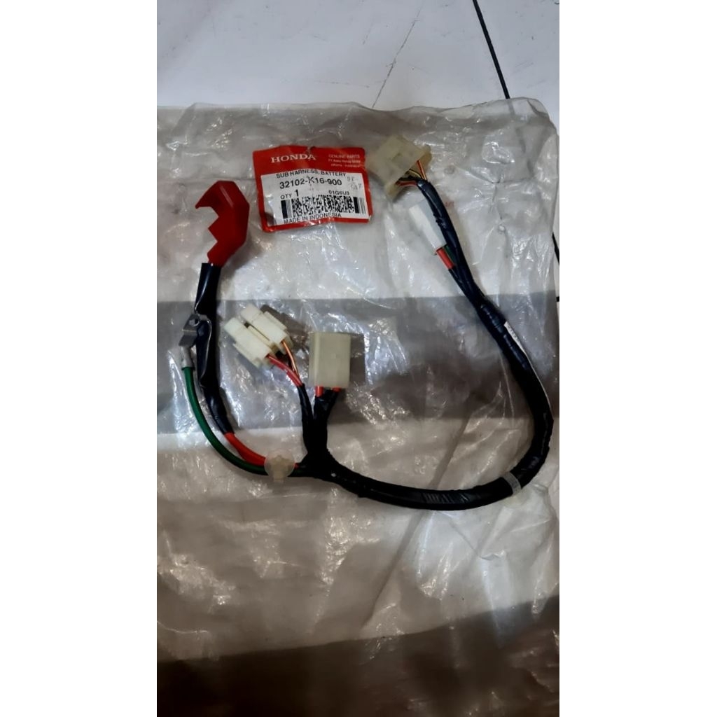 Kabel Aki Sub Harness Battery Scoopy K16 32102-k16-900 Original AHM