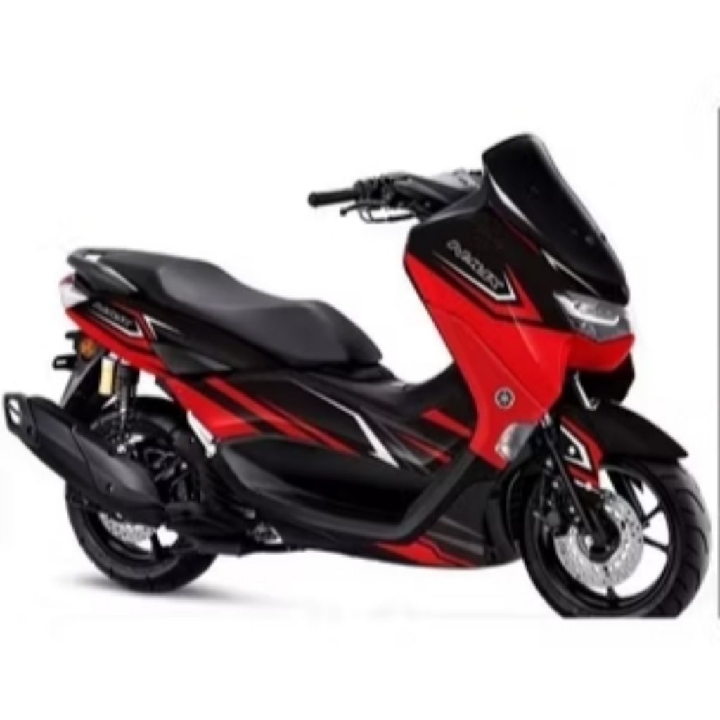 DECAL STICKER FULLBODY MOTOR YAMAHA NEW NMAX MOTIP GRAFIS HITAM MERAH VARIASI