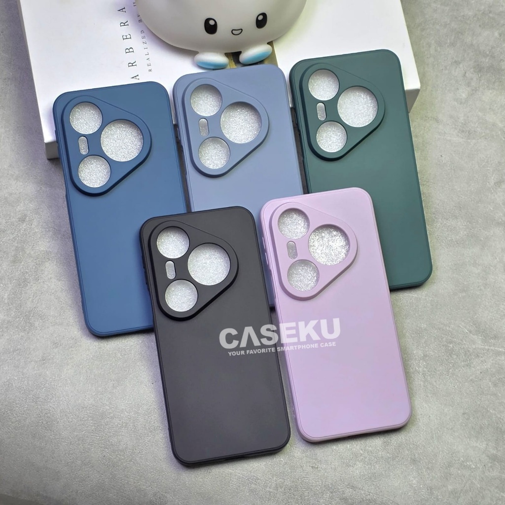 Huawei Pura 80 Pro Huawei Pura 80 Ultra Softcase Macaron Square / Case Square Edge Case Huawei Pura 