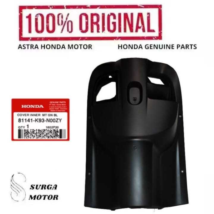Cover Inner Dashboard Dasbor Hitam Matte Dopp Doff Motor Scoopy eSP K93  2017 2018 2019 2020  81141K