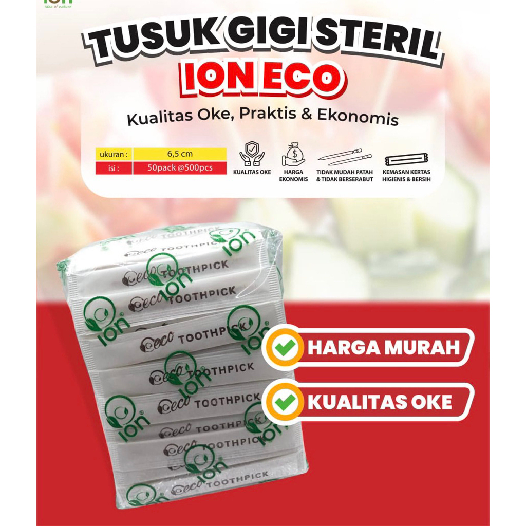 Tusuk Gigi Steril/Tusuk Gigi bambu steril