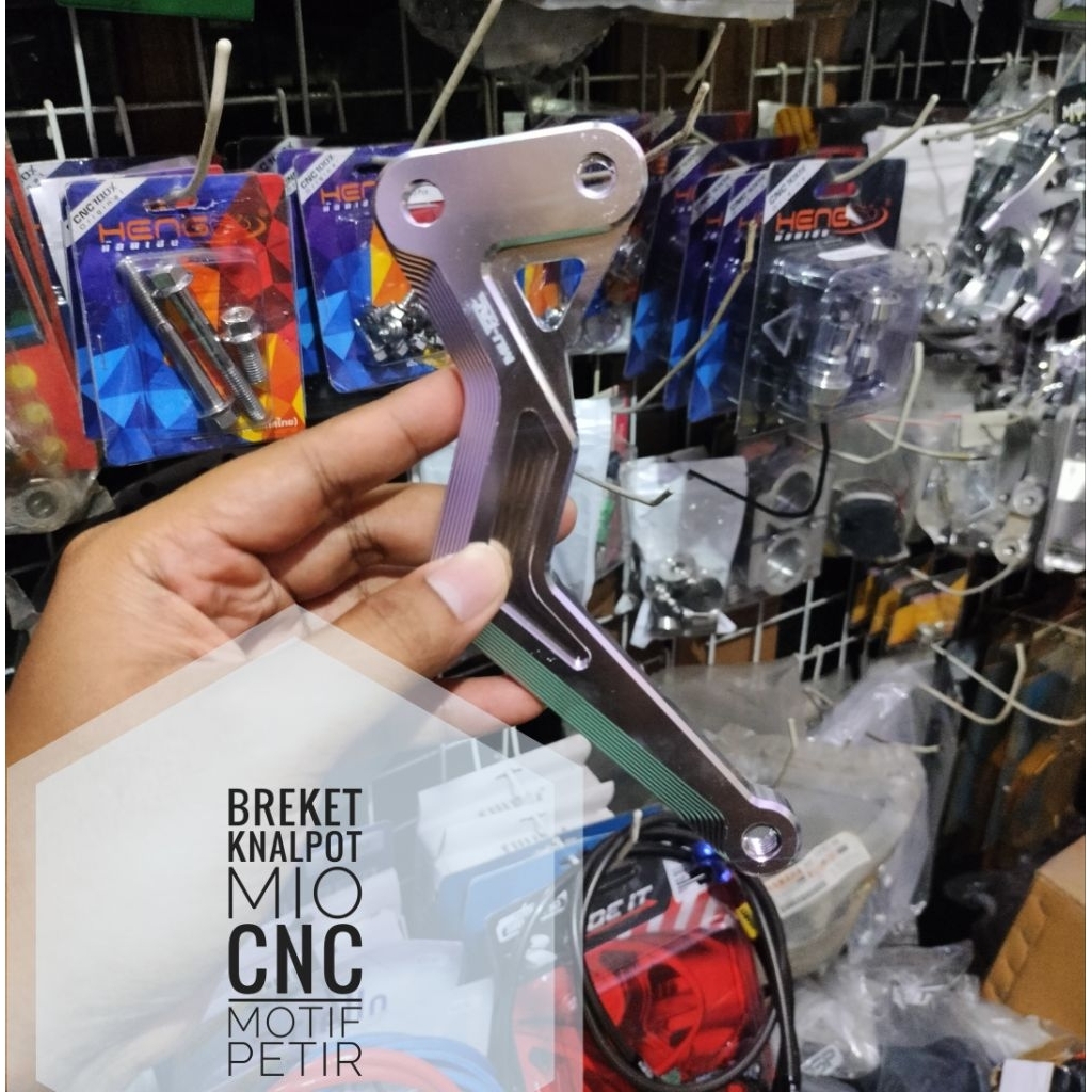 breket knalpot mio cnc