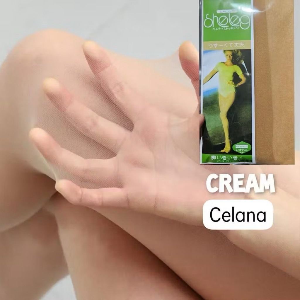 STOCKING CELANA TEBAL KANTOR CREAM / PANTYHOSE CELANA / PANTYSTOCKING kulit