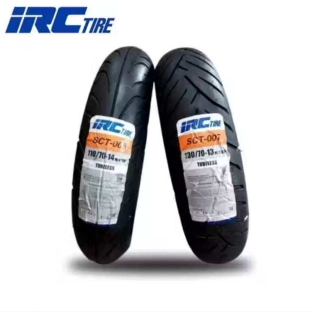 PAKET 2 BAN LUAR IRC TUBELES PCX 160 (110/70-14 SCT-006 DAN 130/70-13 SCT-007) BAN DEPAN BELAKANG PC