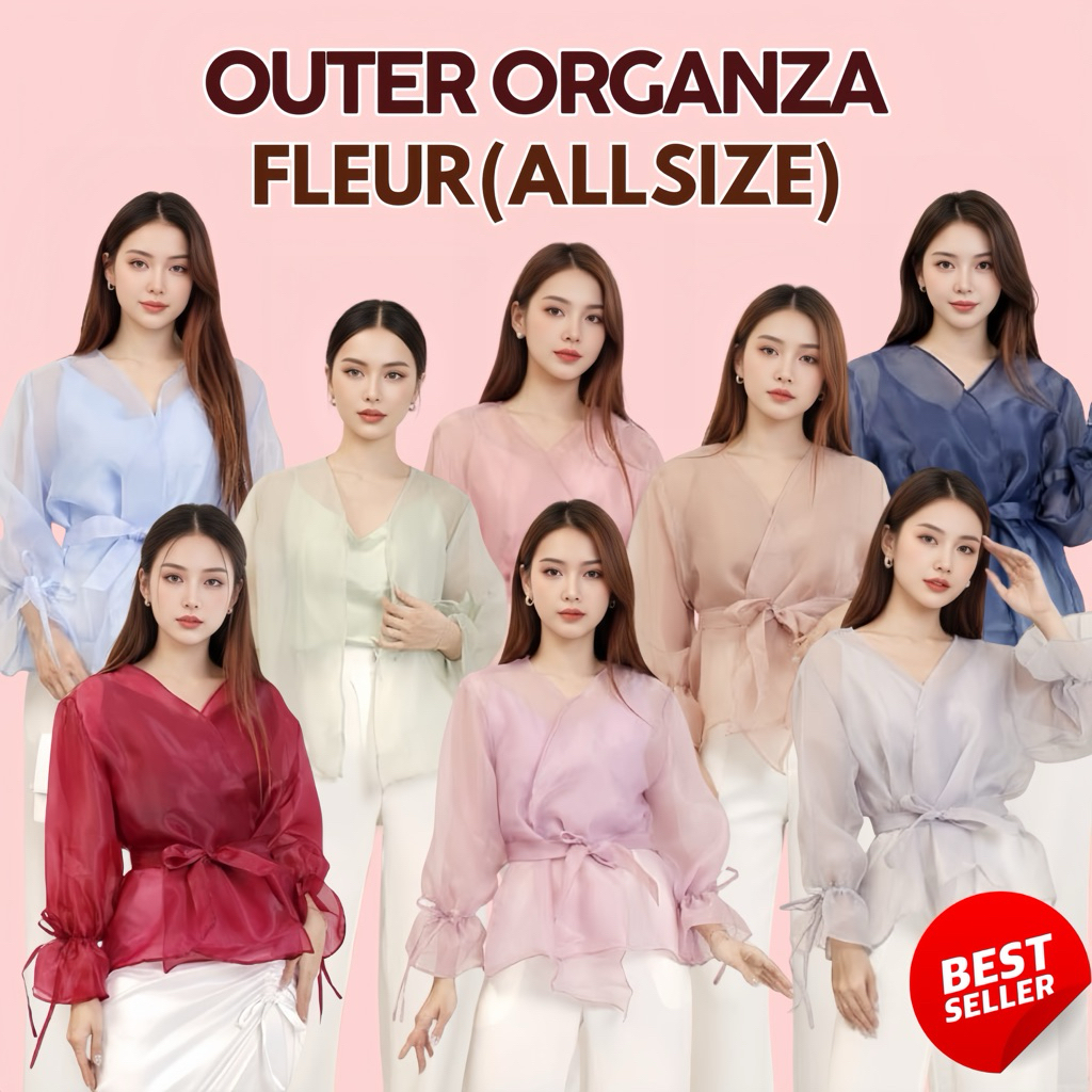OUTER ORGANZA KEKINIAN OUTER FLEUR ATASAN