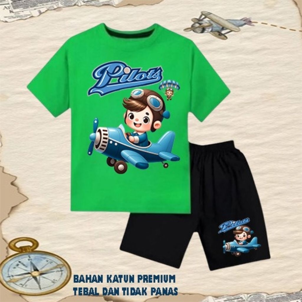 Setelan baju anak laki laki perempuan baju kaos setelan anak laki laki perempuan umur 6 bulan - 10 t