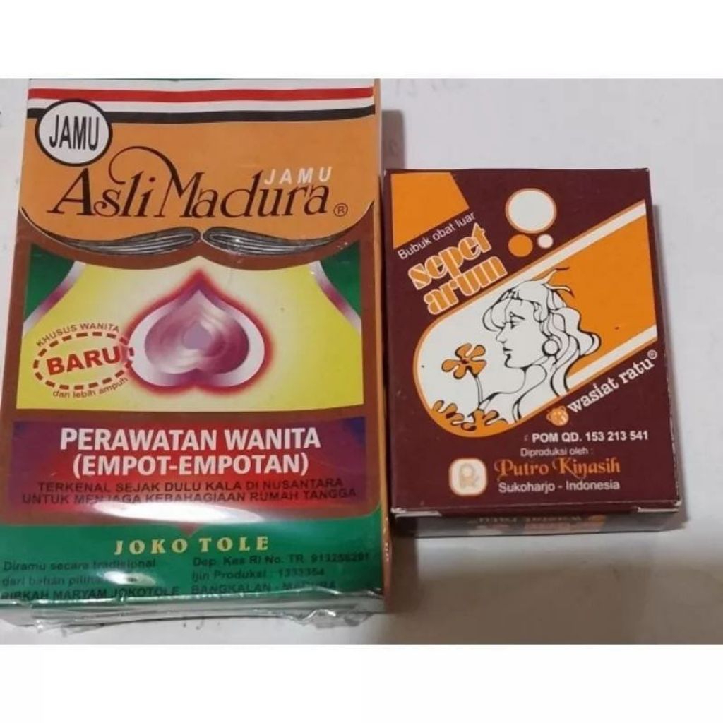 sepaket empot empotan 100 pil & sepet arum 10s serbuk cebok perapat miss v