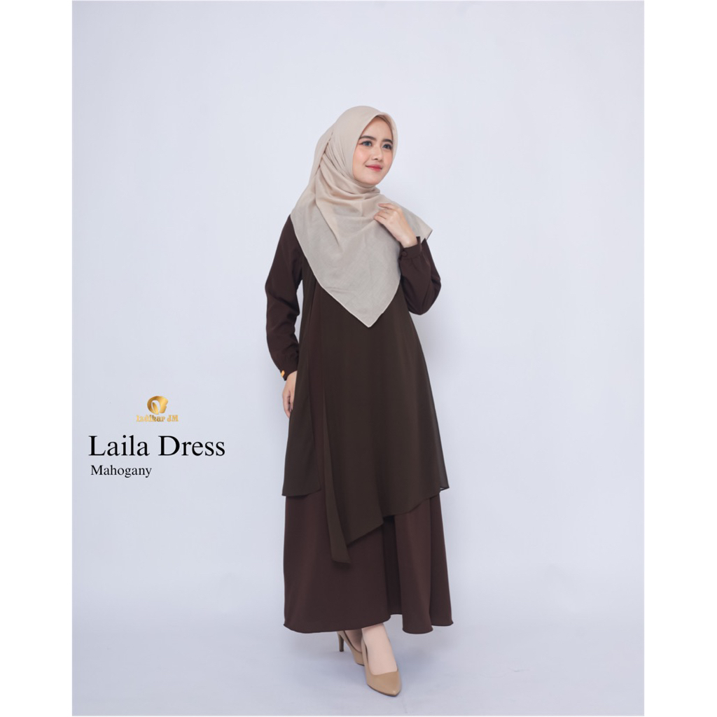 Izdihar JM || Gamis Terbaru Premium Polos || Laila Dress
